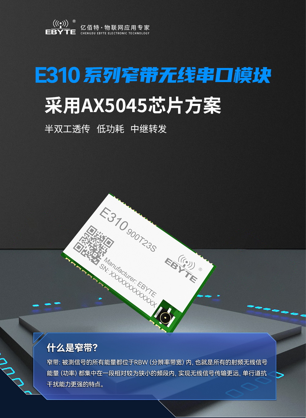 E310-900T23S窄帶傳輸模塊