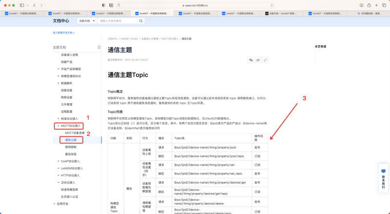 21OneNET平臺(tái)MQTT教程