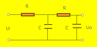 二階RC低通濾波器