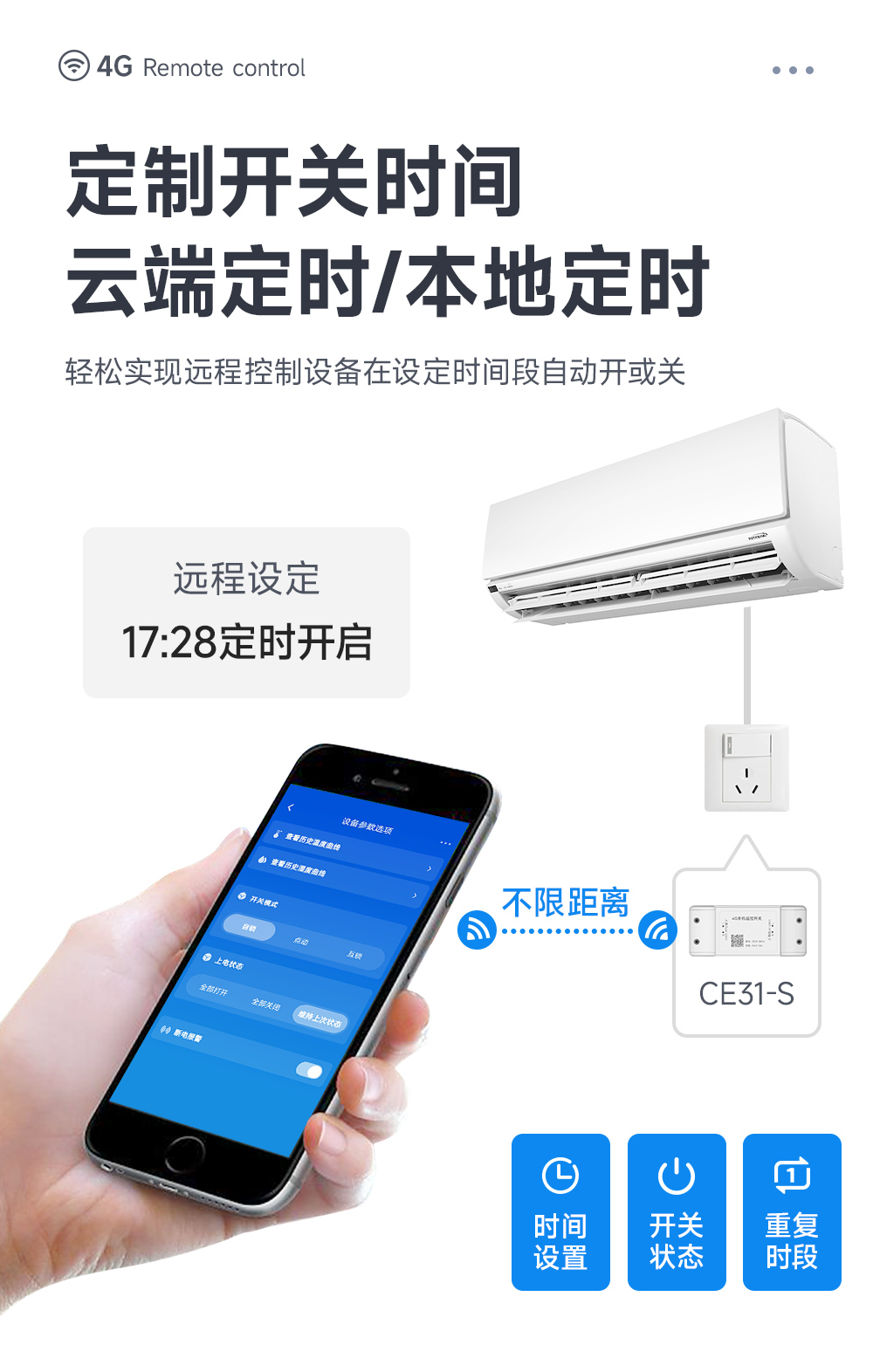 CE31-S01系列 4G手機(jī) 遠(yuǎn)程控制 遙控開(kāi)關(guān) (10)