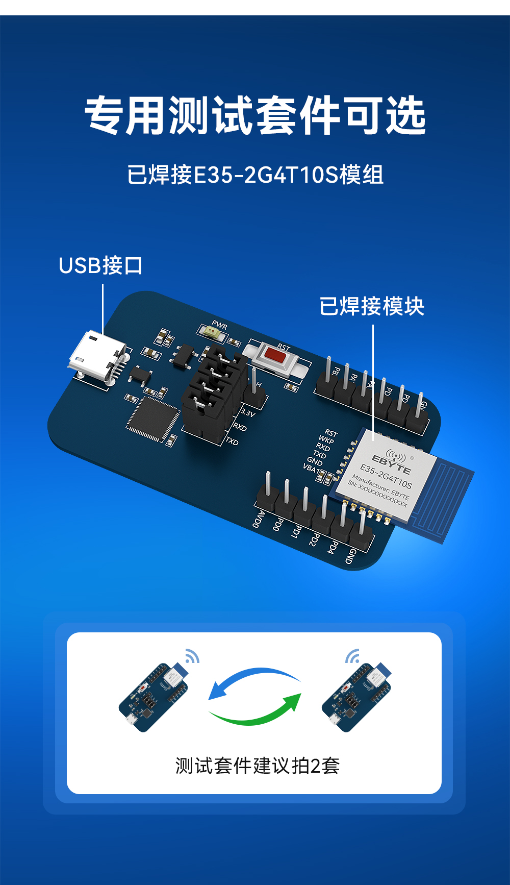 E35-2G4T10S UART串口無(wú)線透?jìng)髂K  (9)