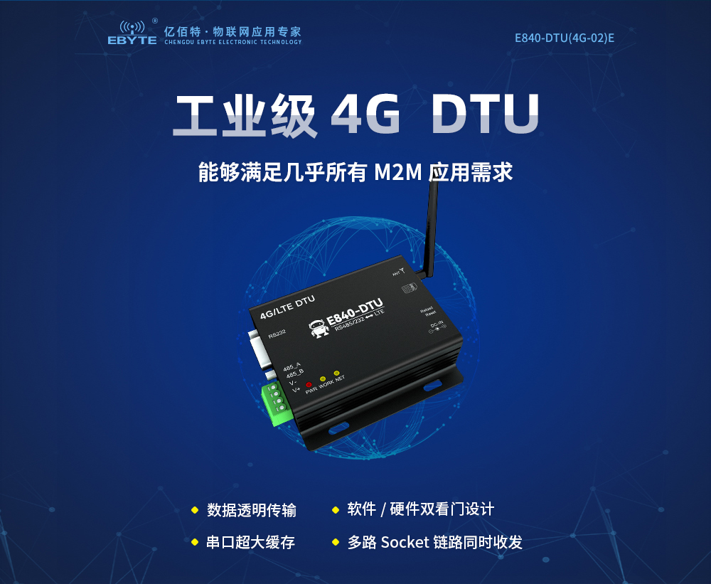 工業(yè)級(jí)4G DTU數(shù)傳電臺(tái) (1)