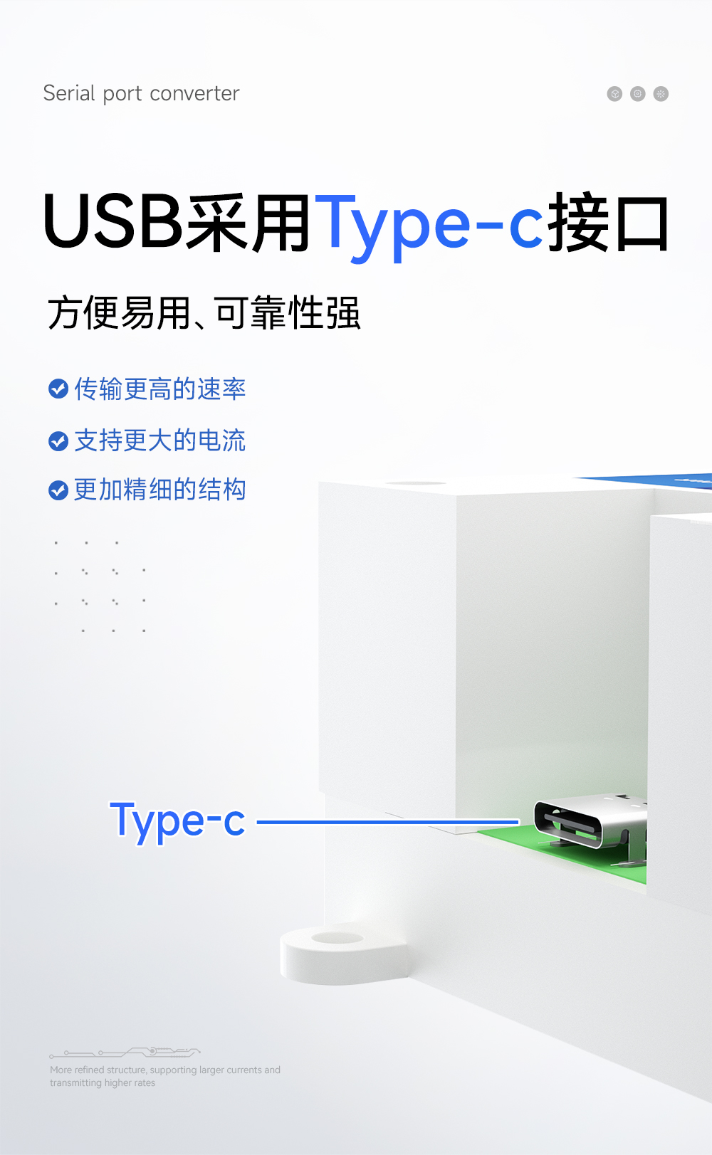 E810-U21C 2路USB轉(zhuǎn)RS485轉(zhuǎn)換模塊 (7)