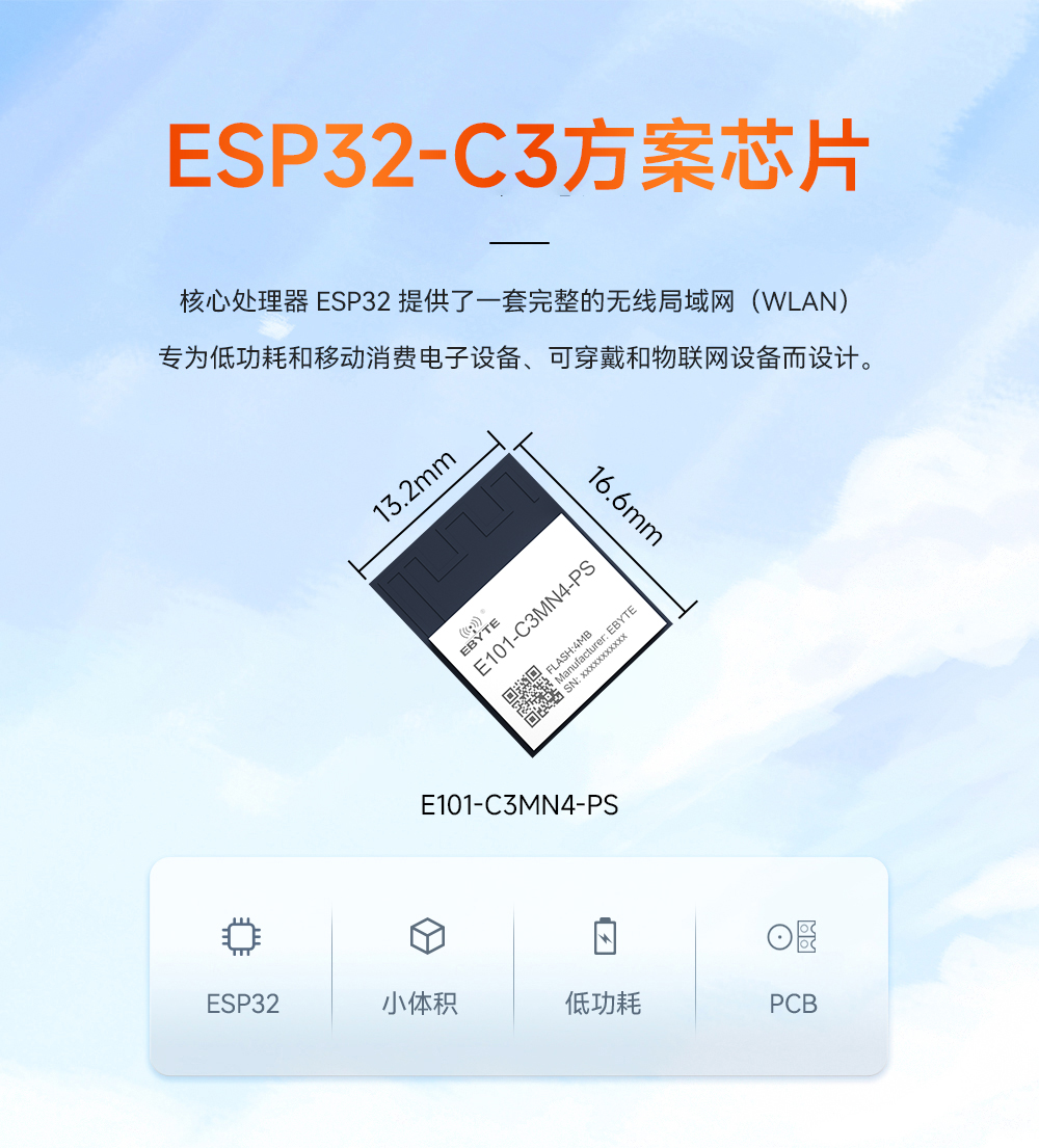 E101-C3MN4-PS 雙核WiFi模塊 (1)