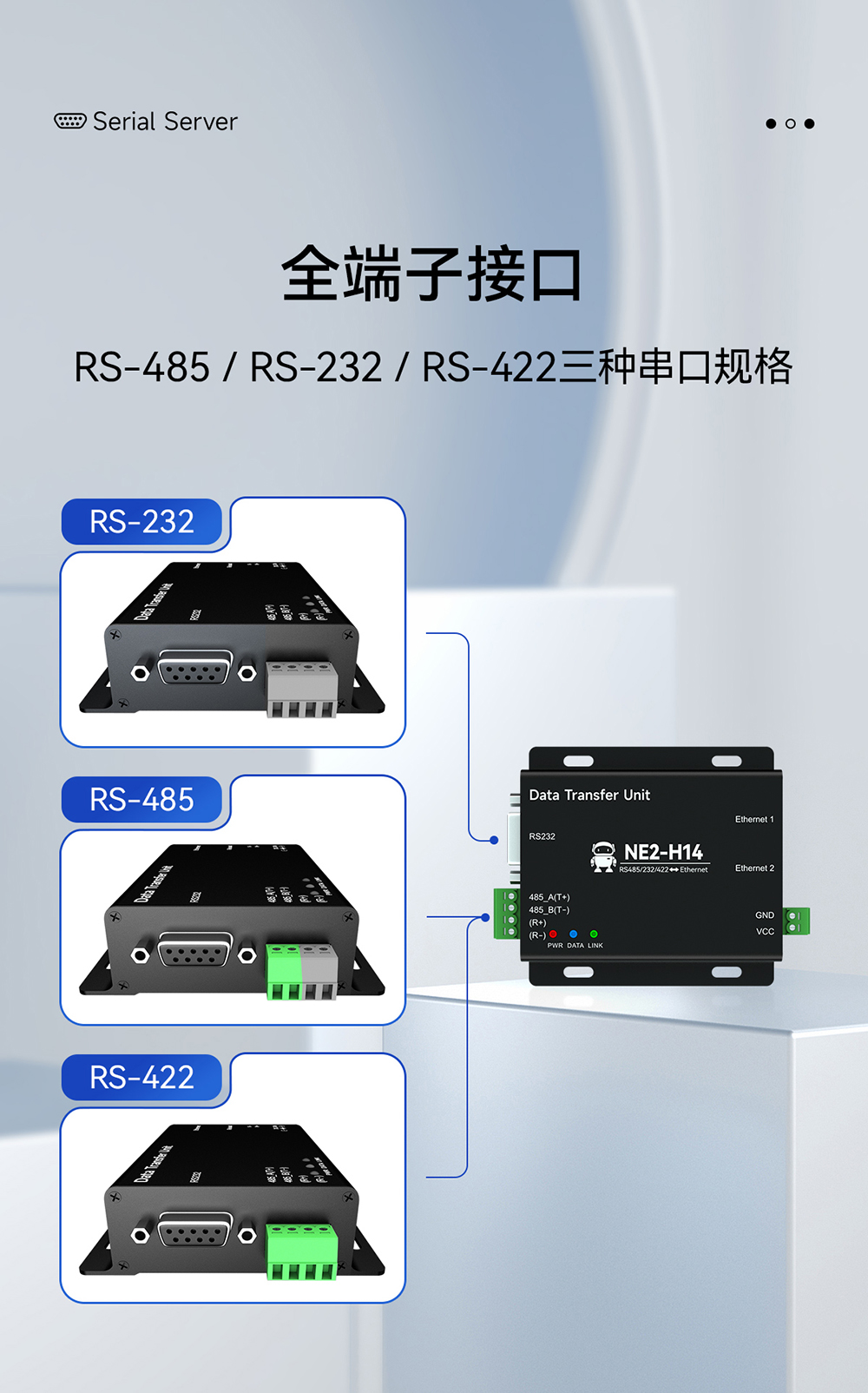 NE2-H14 2路串口轉(zhuǎn)以太網(wǎng)串口服務(wù)器 (16)